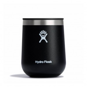 Hydro Flask 10 oz Wine Tumbler Zwart | 167803-JWO
