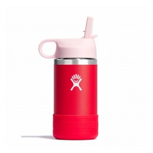 Hydro Flask 12 oz Kids Wide Mouth w/ Straw Cap Goji | 294678-WQC