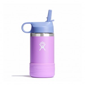 Hydro Flask 12 oz Kids Wide Mouth w/ Straw Cap Anemone | 360572-UQK