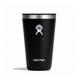 Hydro Flask 16 oz All Around™ Tumbler Zwart | 627095-GFQ