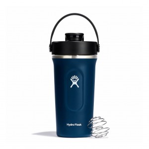 Hydro Flask 24 oz Insulated Shaker Bottle Indigo | 793165-QZF