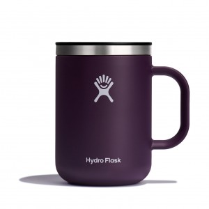 Hydro Flask 24 oz Mug Eggplant | 502691-MKZ