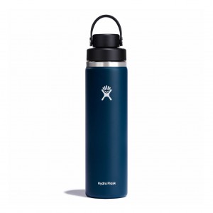 Hydro Flask 24 oz Wide Mouth with Flex Chug Cap Indigo | 340892-DQF