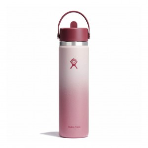Hydro Flask 24 oz Wide Mouth with Flex Straw Cap Bayberry Ombre | 912870-MGV