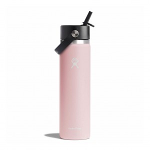 Hydro Flask 24 oz Wide Mouth with Flex Straw Cap Trillium | 943712-QIM