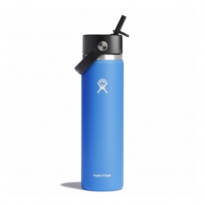 Hydro Flask 24 oz Wide Mouth with Flex Straw Cap Cascade | 301672-QRK