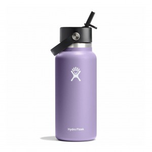 Hydro Flask 32 oz Wide Mouth with Flex Straw Cap Moonshadow | 650127-MYO
