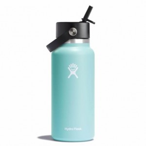 Hydro Flask 32 oz Wide Mouth with Flex Straw Cap Dew | 824075-WUJ