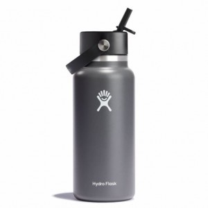Hydro Flask 32 oz Wide Mouth with Flex Straw Cap Stone | 172389-XQR