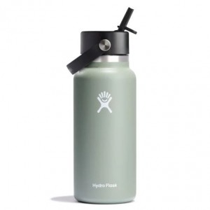 Hydro Flask 32 oz Wide Mouth with Flex Straw Cap Agave | 790832-DMV