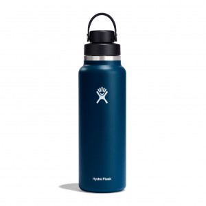 Hydro Flask 40 oz Wide Mouth with Flex Chug Cap Indigo | 142936-BQP