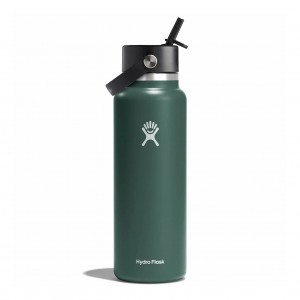 Hydro Flask 40 oz Wide Mouth with Flex Straw Cap Fir | 394865-BNV