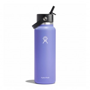 Hydro Flask 40 oz Wide Mouth with Flex Straw Cap Lupine | 415039-OWQ