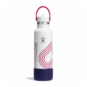 Hydro Flask USA 21 oz Standard Mouth with Flex Straw Cap | 853120-DYQ